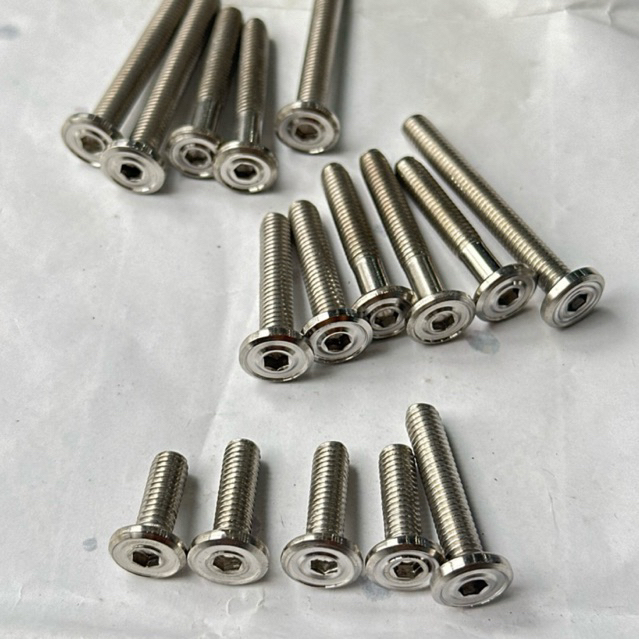 BAUT L SLIM M6 / BAUT 10 STAINLES SS 304 ANTI KARAT MOTIF CEKUNG PANJANG 2CM - 9CMo