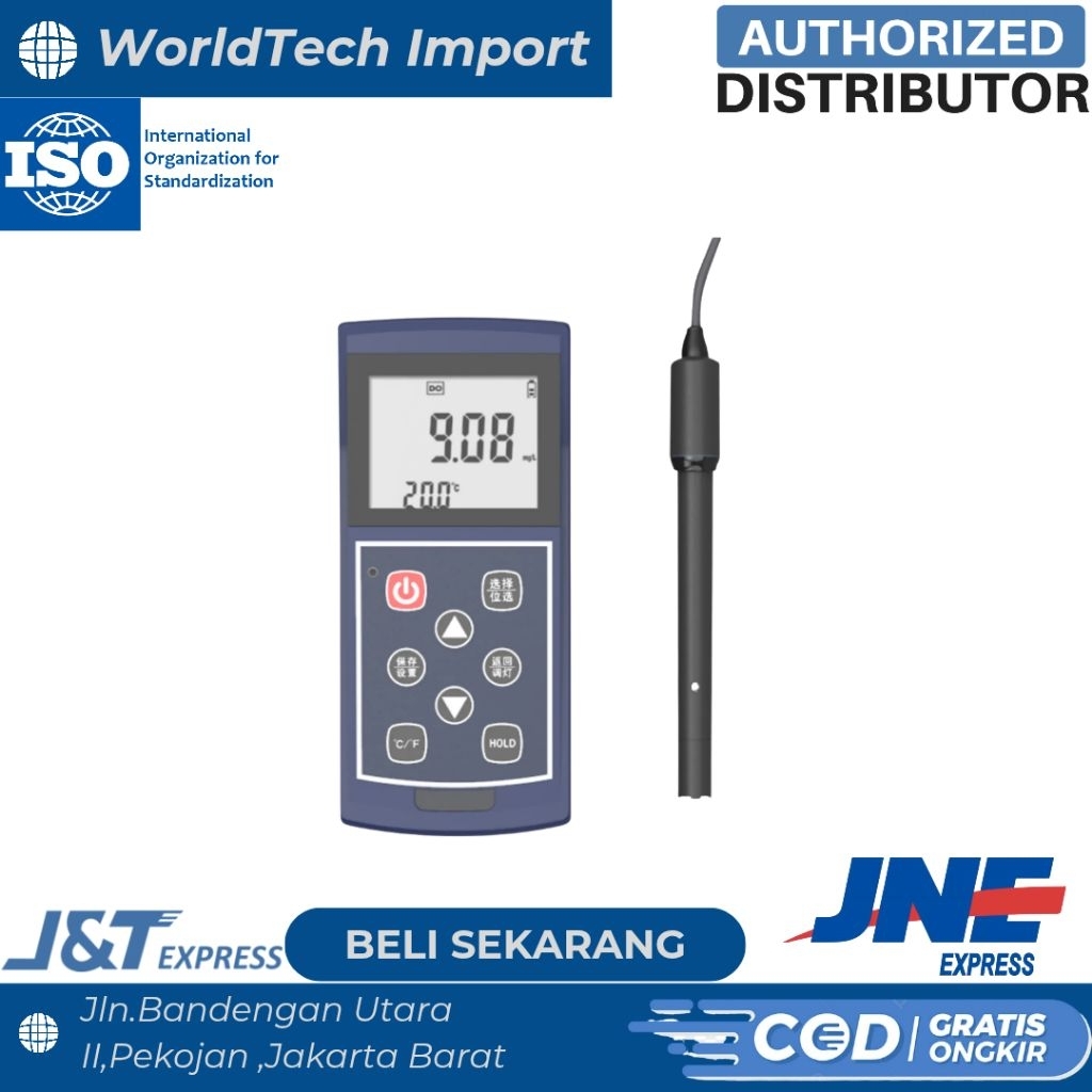DO Meter Portable Dissolved Oxygen Meter LH-D701