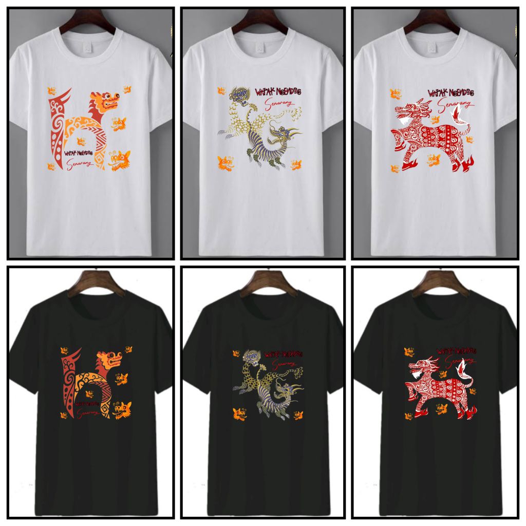 KAOS BATIK WARAK NGENDOG SEMARANG - BATIK ONDEL ONDEL - BARONG (DEWASA)