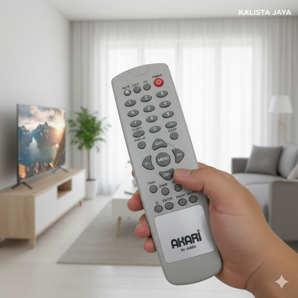 Remote Tv Akari RC 8888N Original Asli