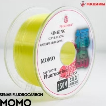 Senar Fukushima Momo 150M Fluorocarbon Composite IGFA Class Kuat Dan Anti keriting