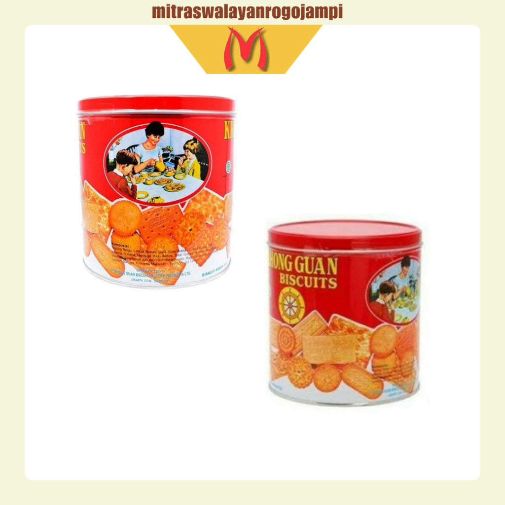[ SATUAN & DUS ] Khong Guan Biscuits Kaleng Red Mini 650 gram | khong guan kaleng | khong guan | Kue
