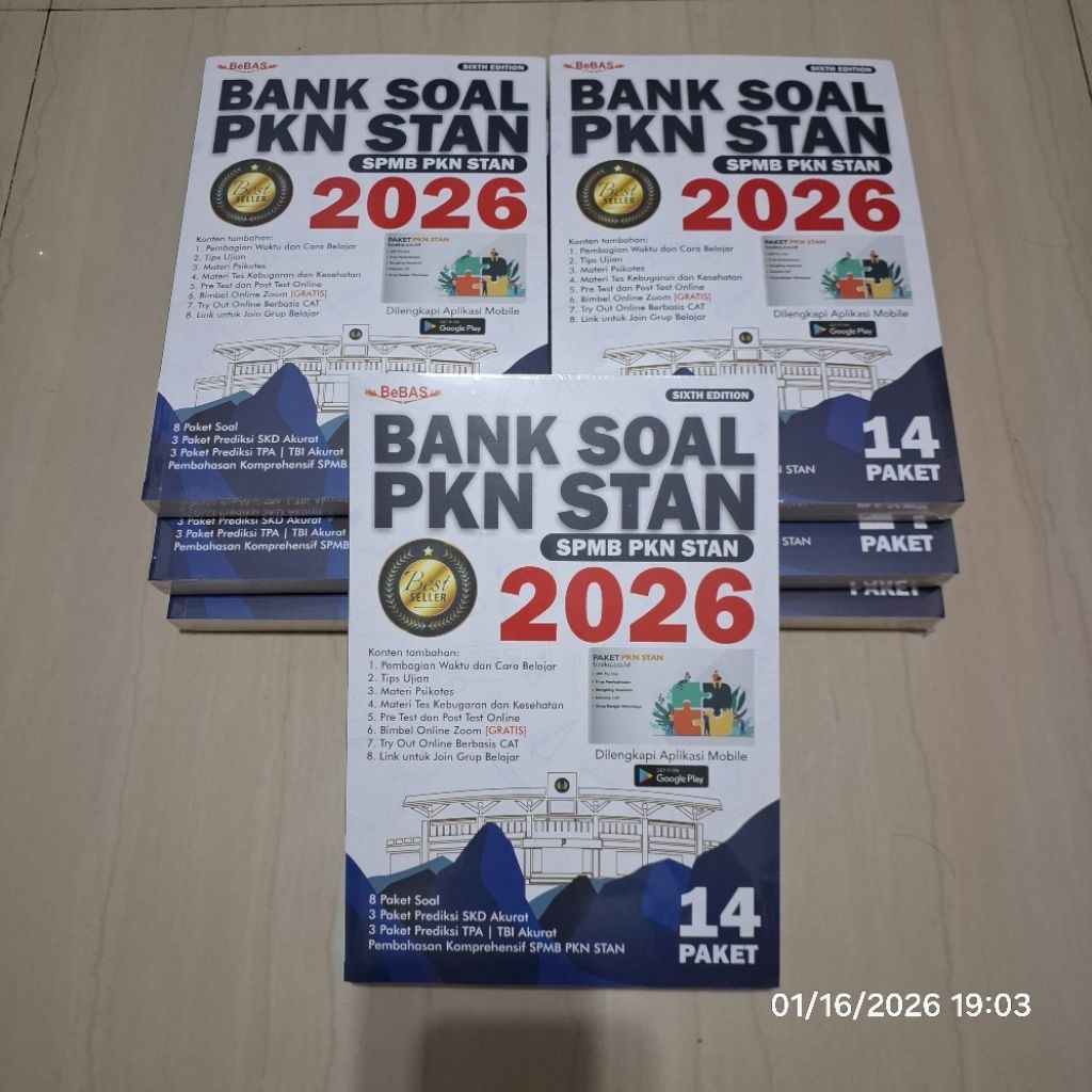 Bank Soal PKN STAN 2026 Buku Ujian Masuk dan Pembahasan TPA TBI SKD