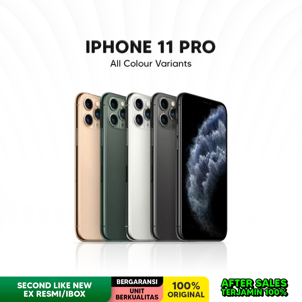 Apple iPhone 11 Pro 64GB 256GB Second Used Seken Secondhand Bekas Ex Resmi Indonesia