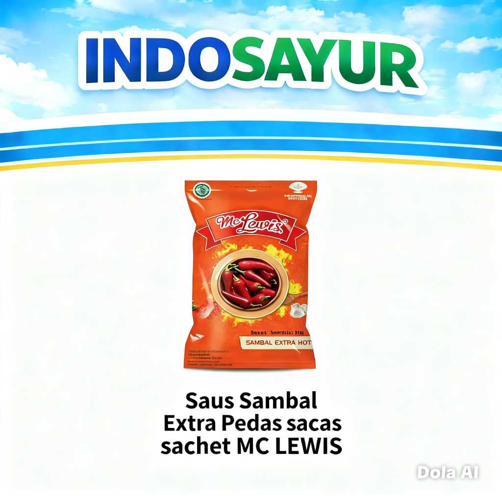 Saus Sambal Ekstra Pedas Sachet Mc Lewis 200g