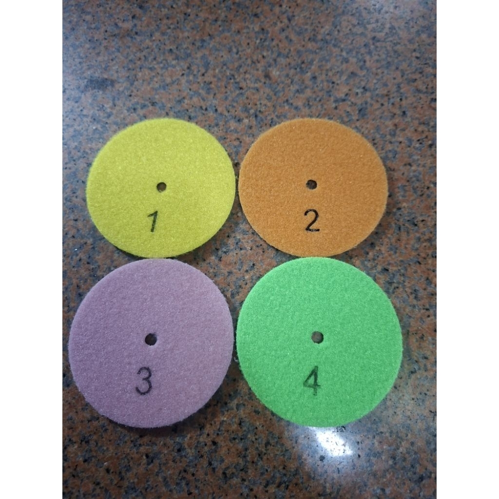 Diamond pad 4inch khusus untuk poles kering marmer dan granit