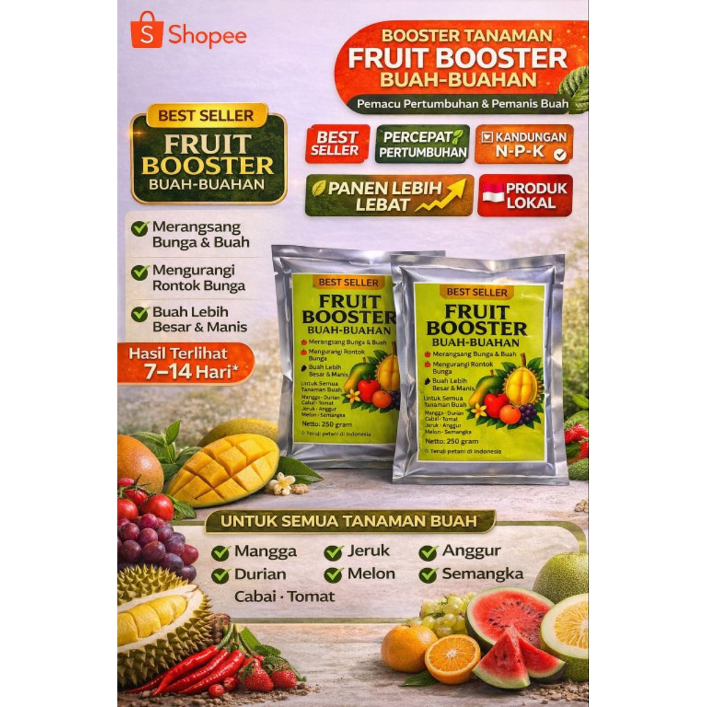 Boster pupuk pelebat buah buahan