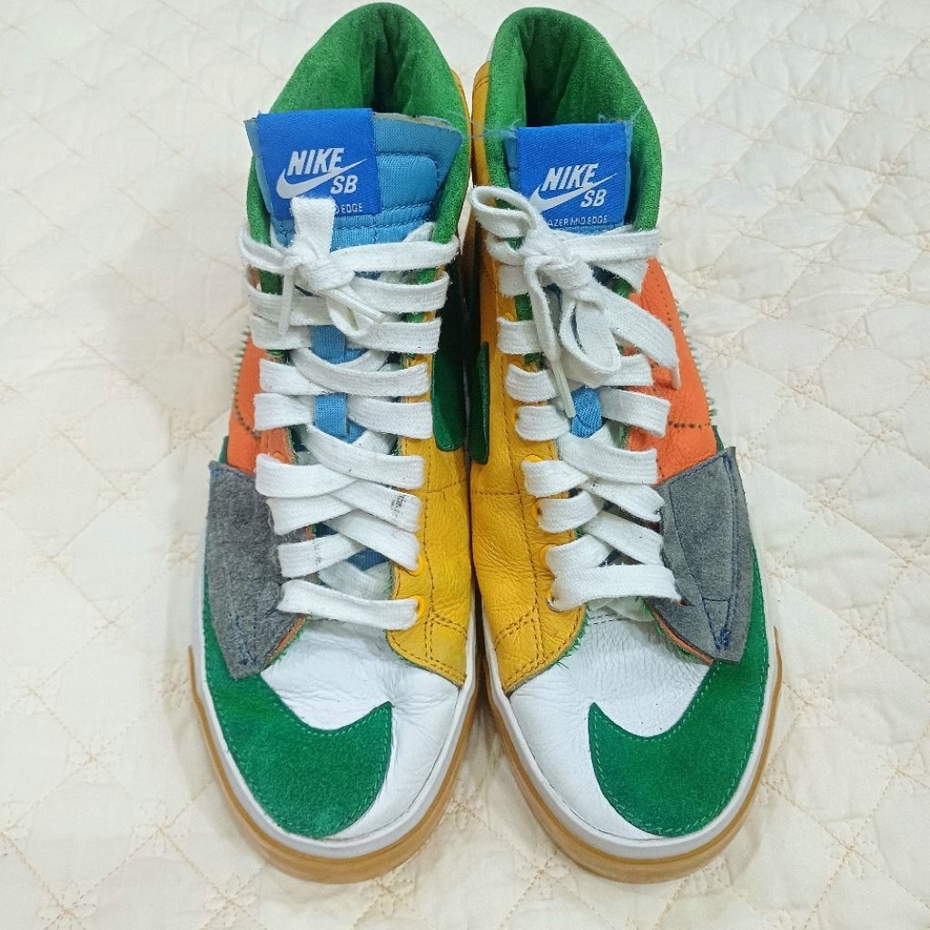 Nike SB Blazer Zoom Mid Edge 'Multi-Color' | Sepatu Sneakers Trainer Skateboard Basketball Leather S