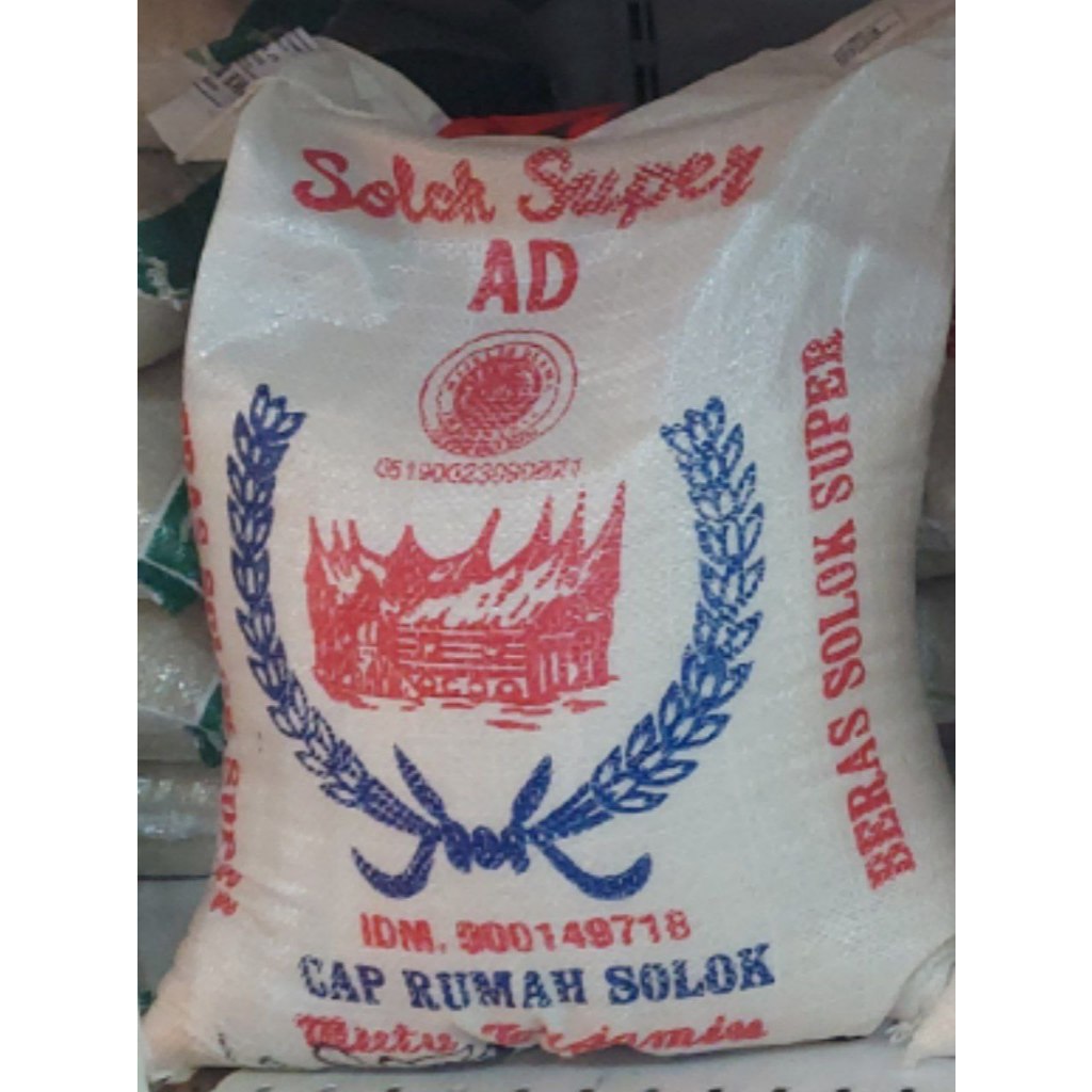 [SDW] pekanbaru/Beras 10 kg - Cap Rumah Adat Solok Super AD - Beras Super Solok 10 kg