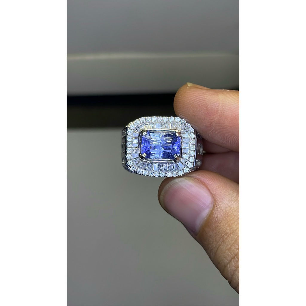 Cincin Permata Natural Sapphire Srilangka