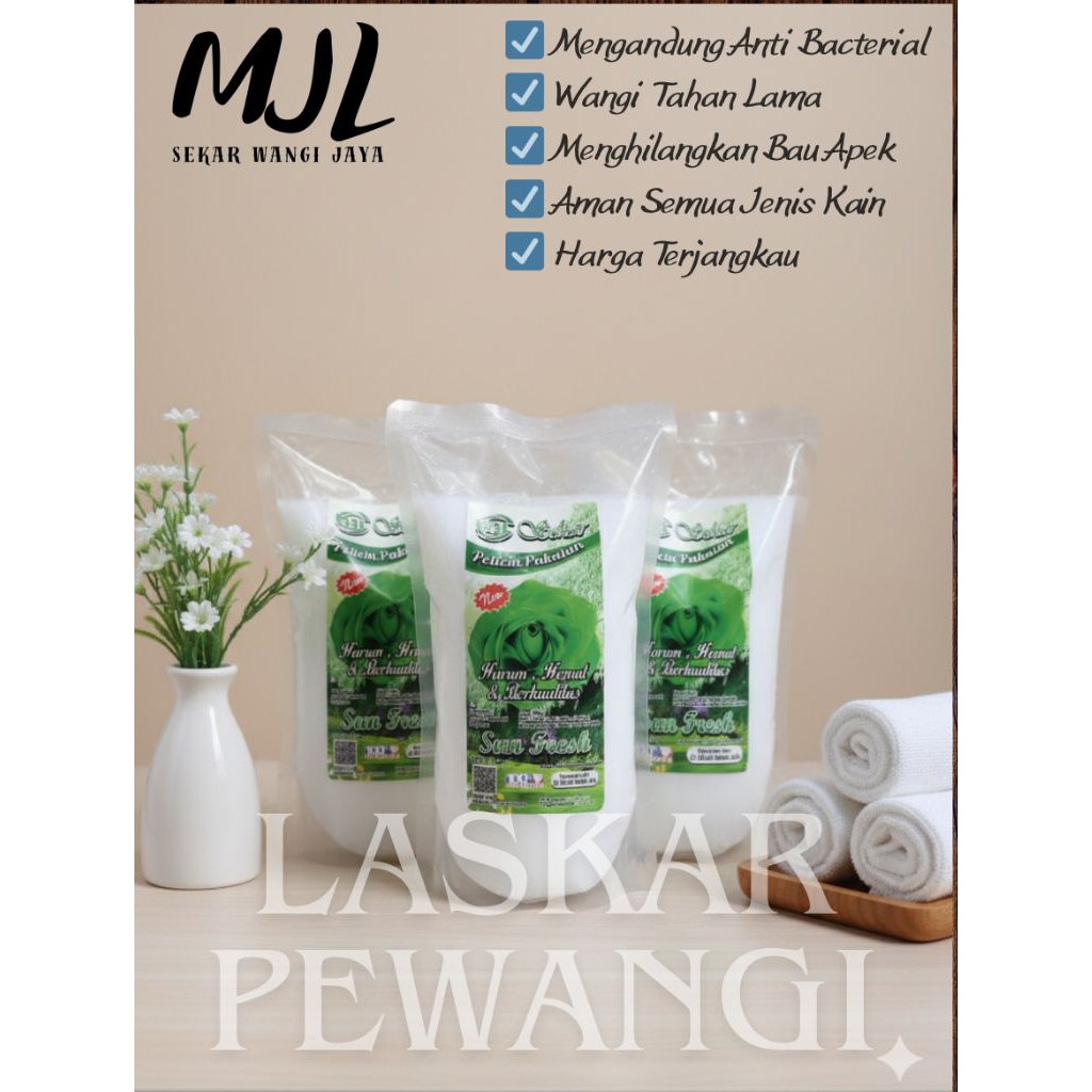 Pelicin Dan Pewangi Pakaian Laundry - Pelicin Setrika Pakaian Laundry Extra Wangi Tahan Lama