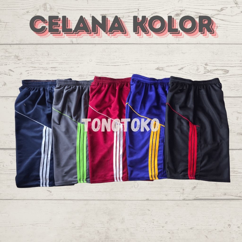 100 RIBU 10 PCS CELANA PENDEK OLAHRAGA TRAINING KOLOR UNISEKS PRIA WANITA