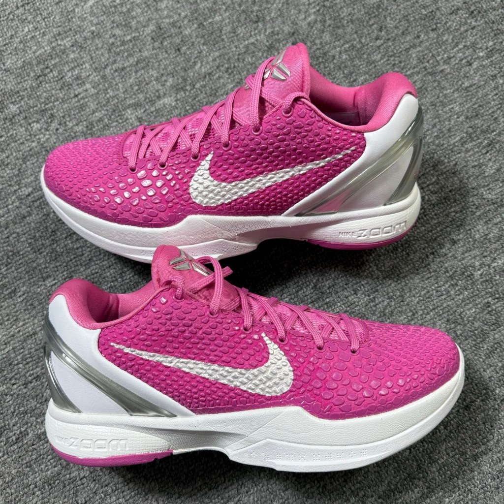 ZK6 Zoom Kobe 6 Protro "Kay Yow Think Pink" Men's Low-Top Basketball Shoes Pink - Comfortable High -