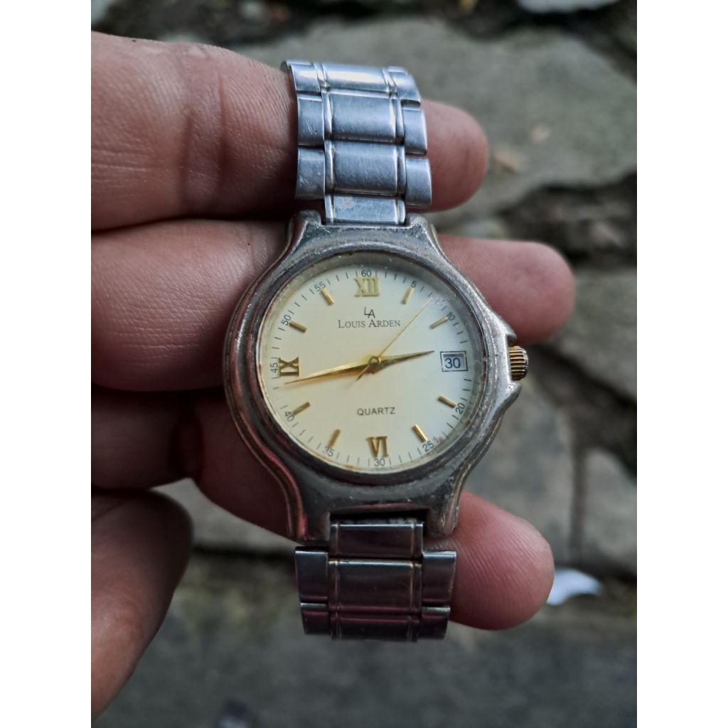Jam tangan Louis arden off bahan