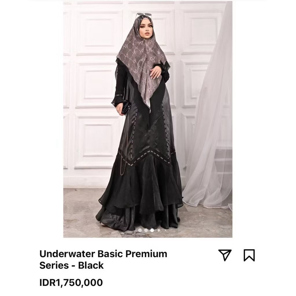 [PRELOVED] EID SERIES SET KHIMAR SWAROVSKI + CADAR RDKSYARI