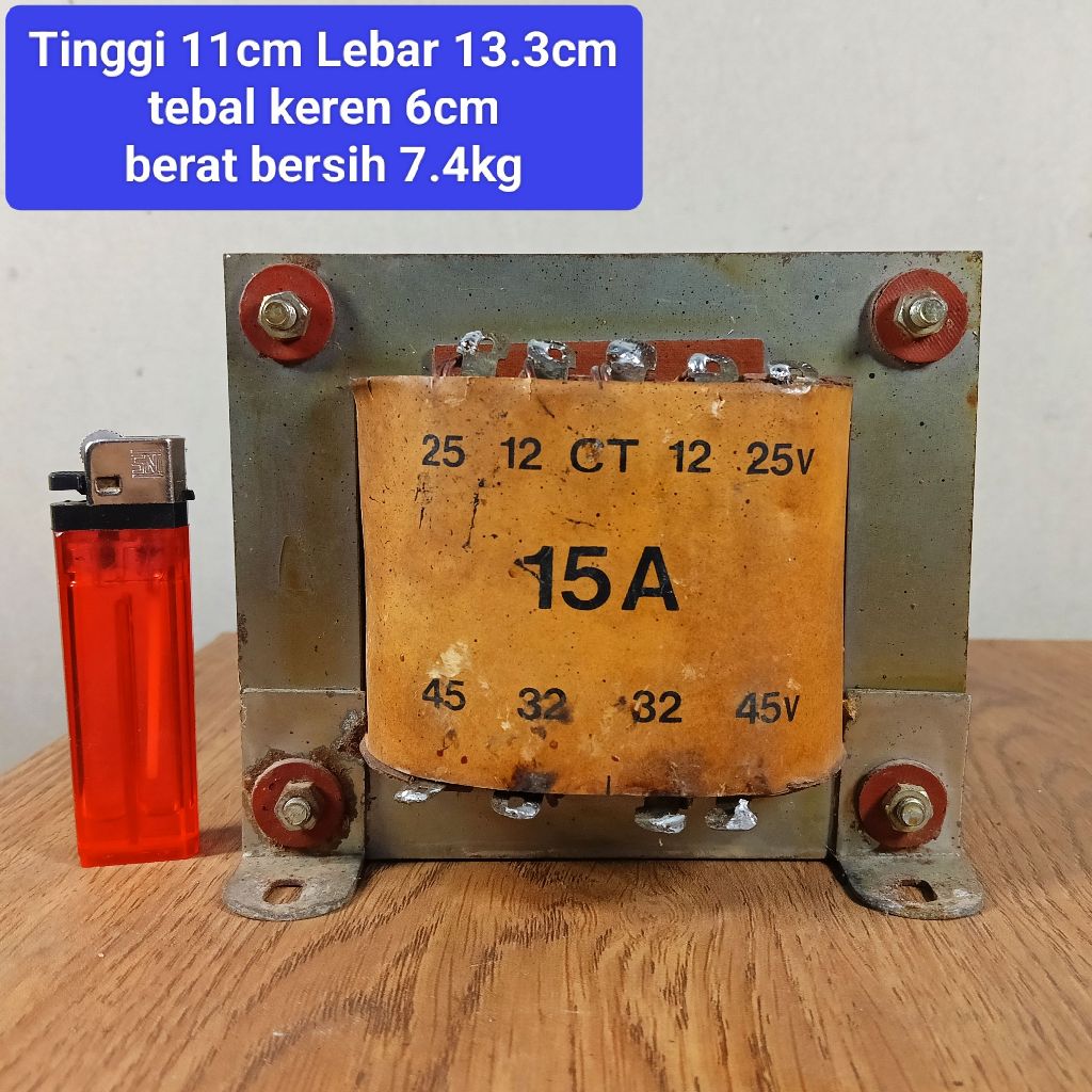 Trafo KING 15A besar CT45V  bekas second normal ori