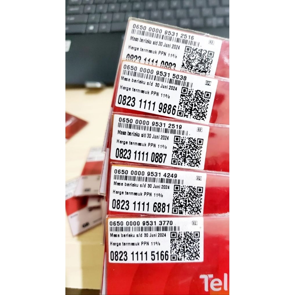 Kartu Perdana Nomor Cantik Telkomsel Simpati 1111 Super Rapi 5G