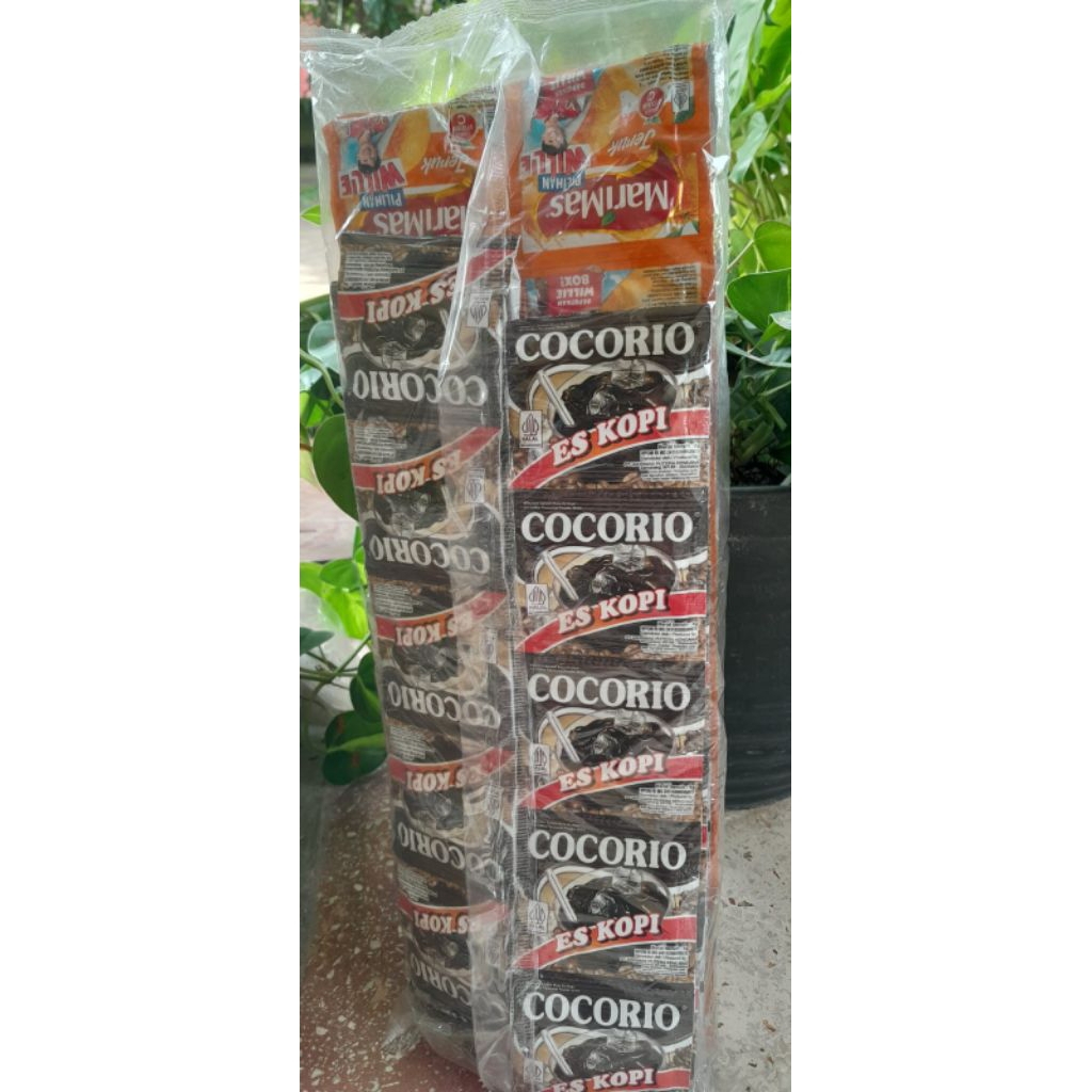 paket Marimas jeruk 6 renceng +cocorio es kopi 4 renceng