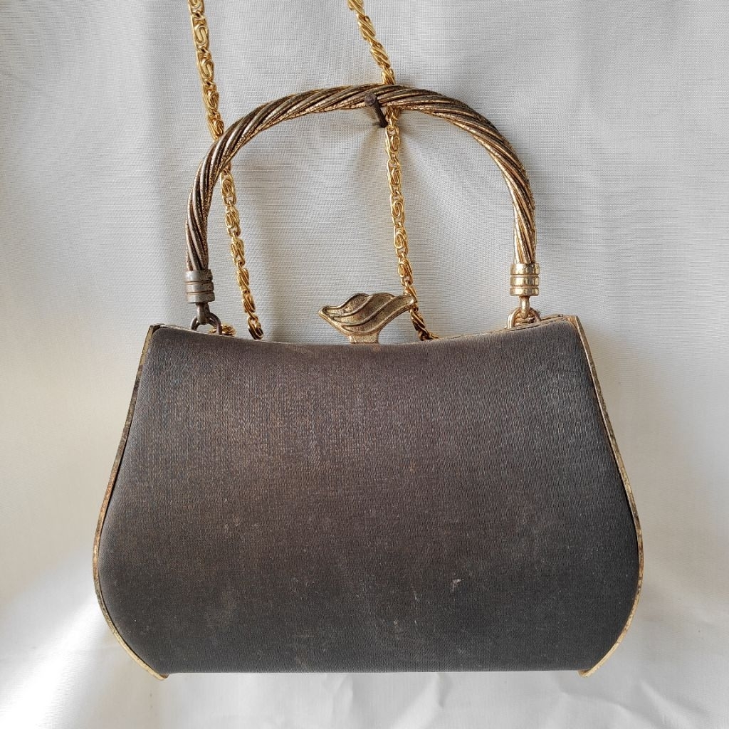 Pajangan Vintage Tas Jadul Kain Ornament besi
