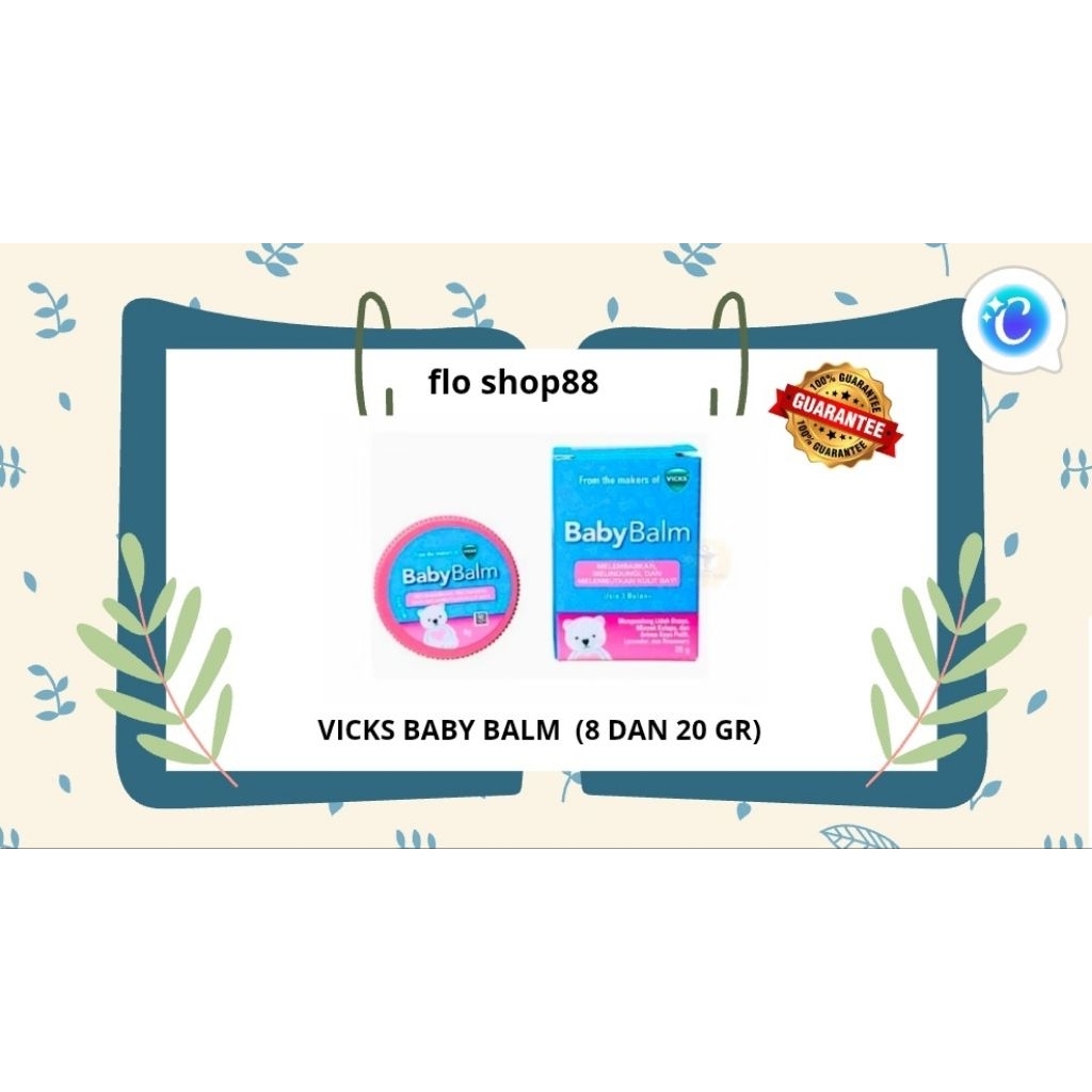 BABY BALM VICKS / BABY BALM VICKS BAYI / BABY BALM / BABY BALM VICKS 20 GR / BABY BALM VIKS / BABY B