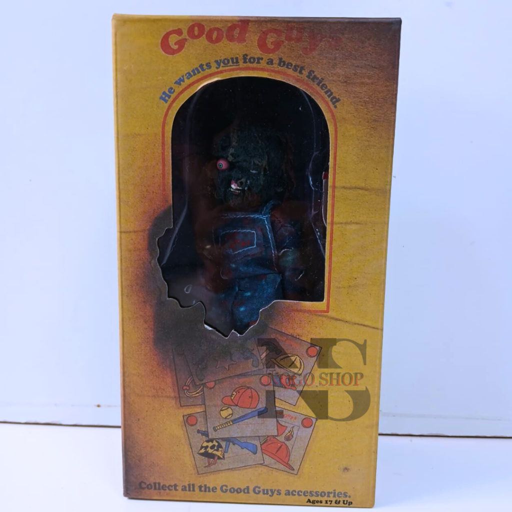 Neca Good Guys Charred Chucky Scream Burn Marks Action Figure