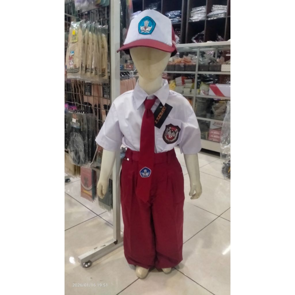 Seragam SD Cowok Bahan Nagata Drill