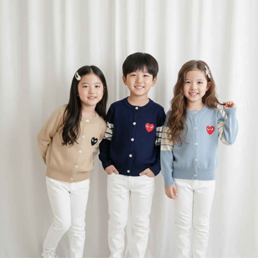 gentlekiddie CARDIGAN KNIT RAJUT ANAK PREMIUM - JUNIOR CARDIGAN - Cardigan Anak Premium Cardigan Ana