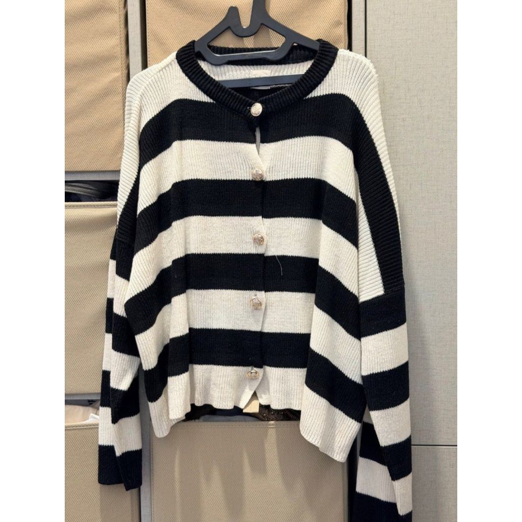 cardigan salur knitt bwbyaz preloved