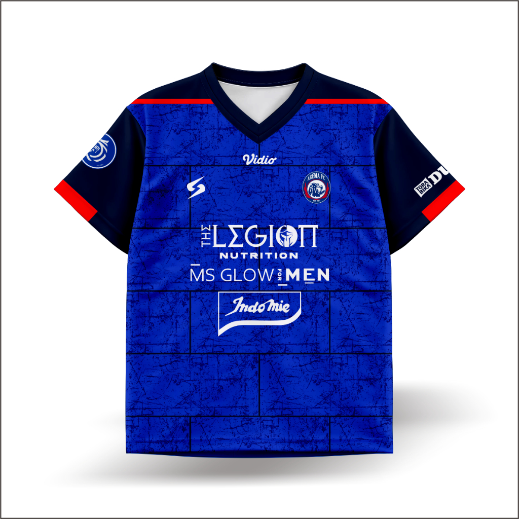 Jersey Bola Jersey Arema Home 2021 Full Printing Custom Suka-Suka