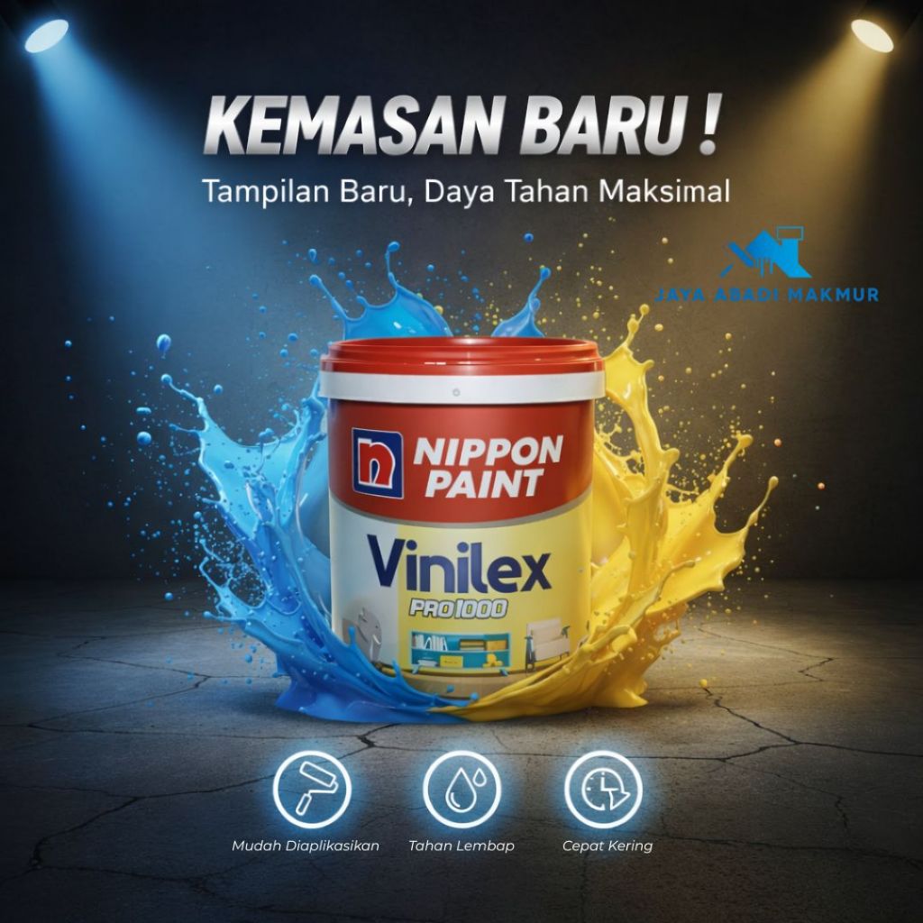Nippon Paint Vinilex PRO 1000 Cat Tembok Interior 20  kg Anti Pudar / Nippon Paint Tinting (et 1)