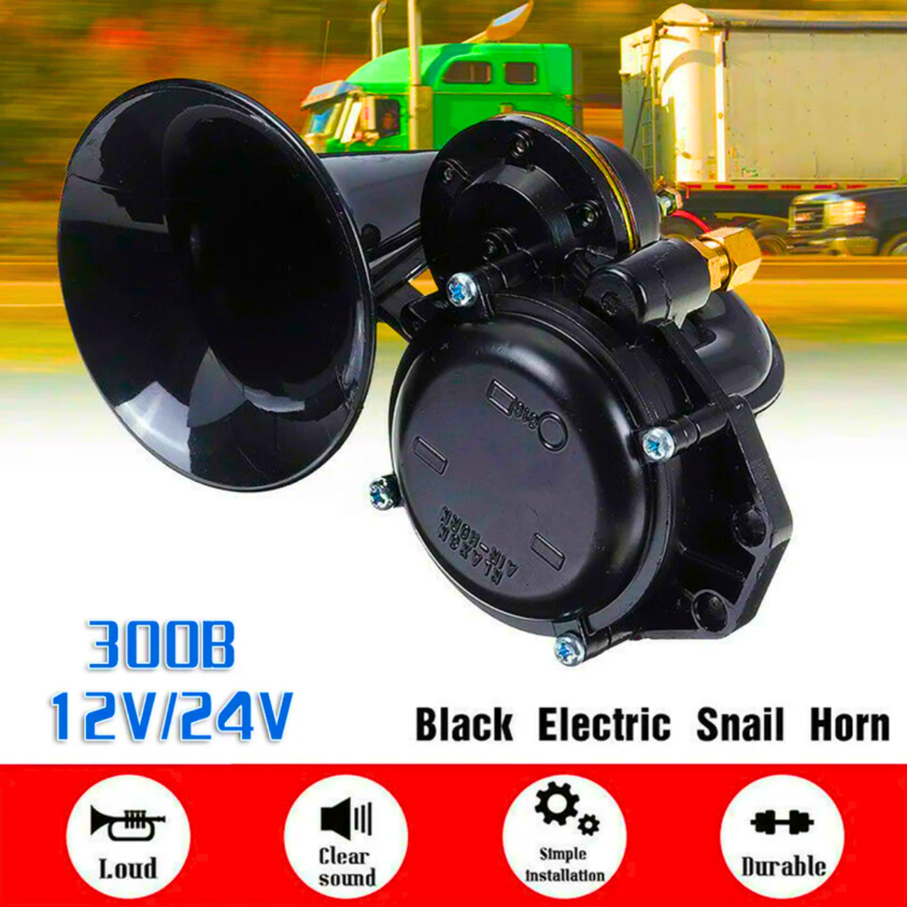 GO OTOHEROES Klakson Mobil Truk Angin 12/24V Tanpa Angin Keong Scania Volvo Trompet SuperLoud 135dB