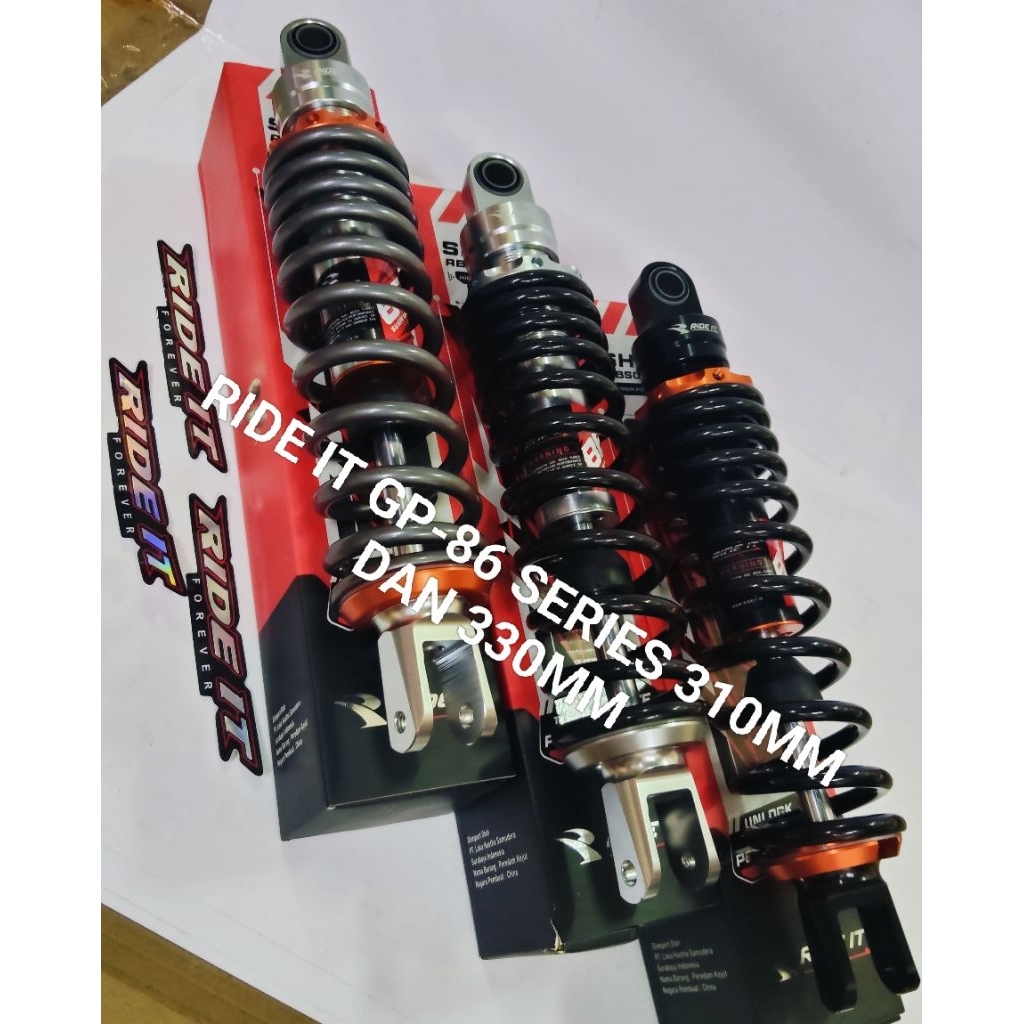 SHOCK SHOK SOK RIDE IT ORIGINAL TIPE GP 86 SERIES UKURAN 310MM DAN 330MM VARIO 125/150 OLD NEW BEAT 