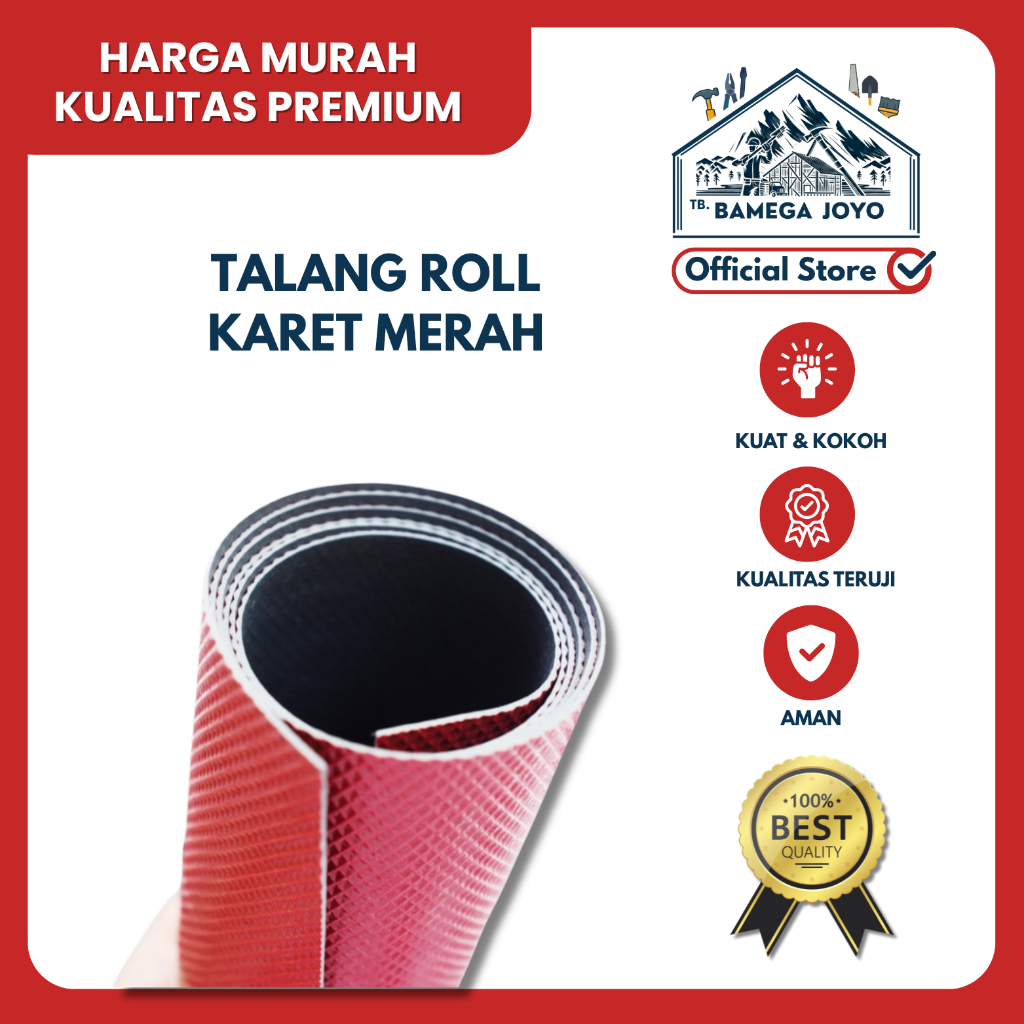 TALANG ROLL MERAH – TALANG AIR KUAT, TAHAN LAMA, MUDAH DIPASANG, VARIAN UKURAN 60, 70, 90 UNTUK RUMA