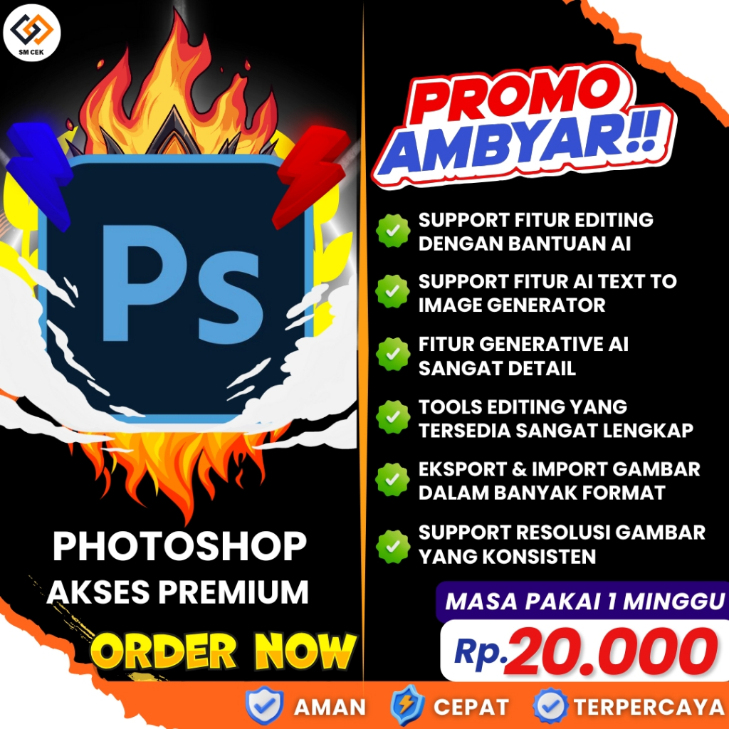 Photoshop : Tools Editing Dilengkapi Fitur Ai - 4000 Credit Generative Fill
