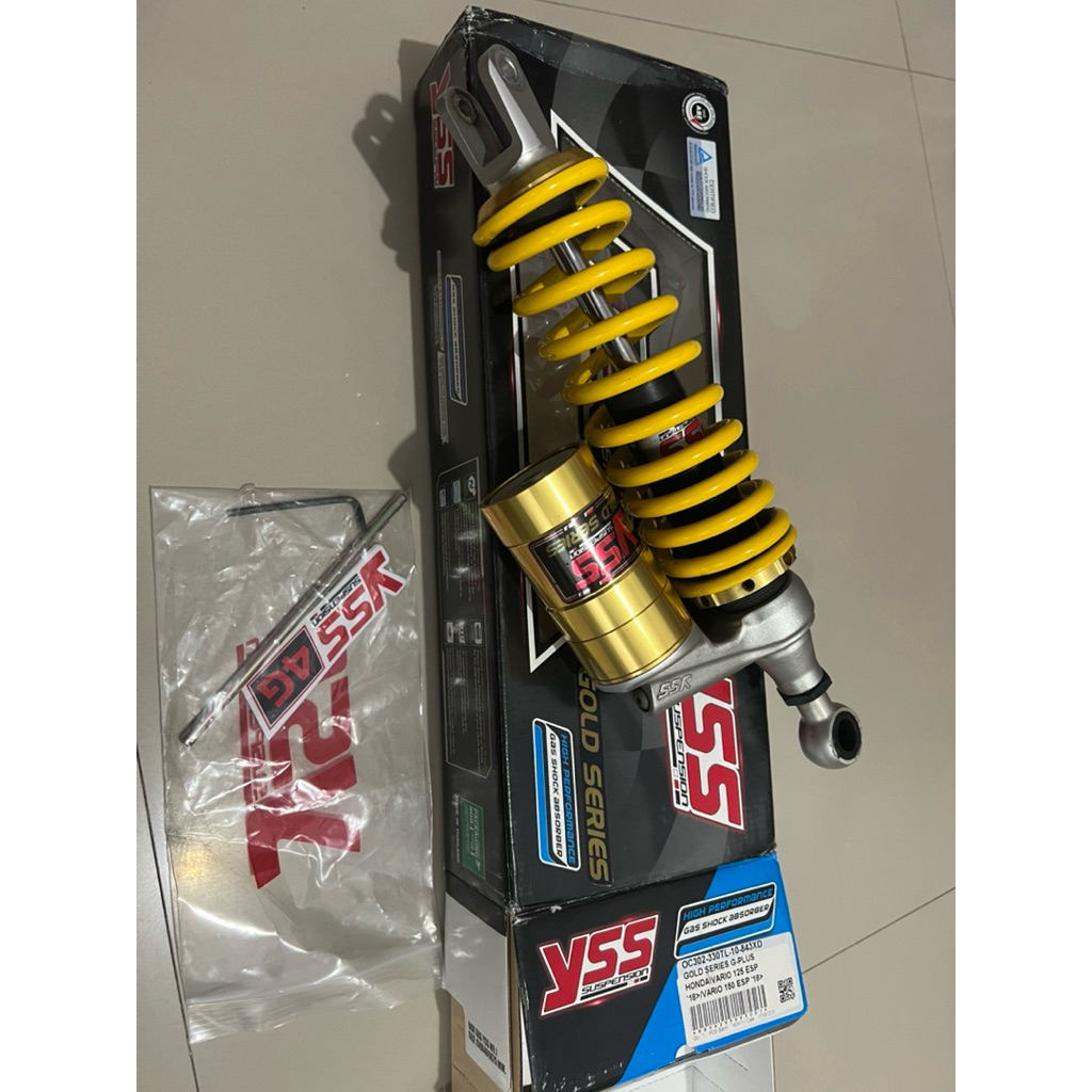 shock yss gplus gold series yellow