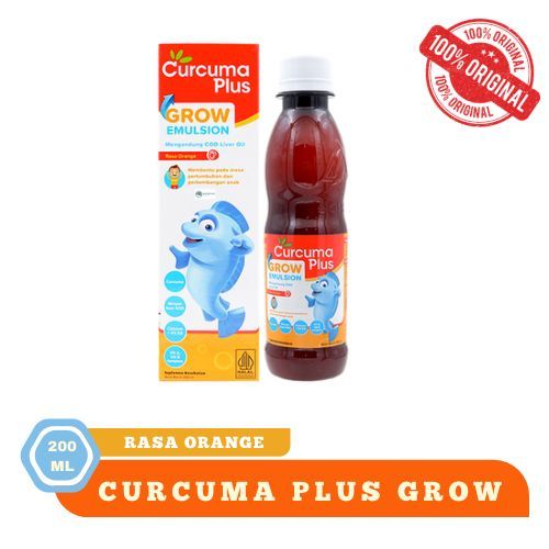 Curcuma Plus Grow Emulsion 200 ml vitamin anak untuk pertumbuhan dan nafsu makan anak