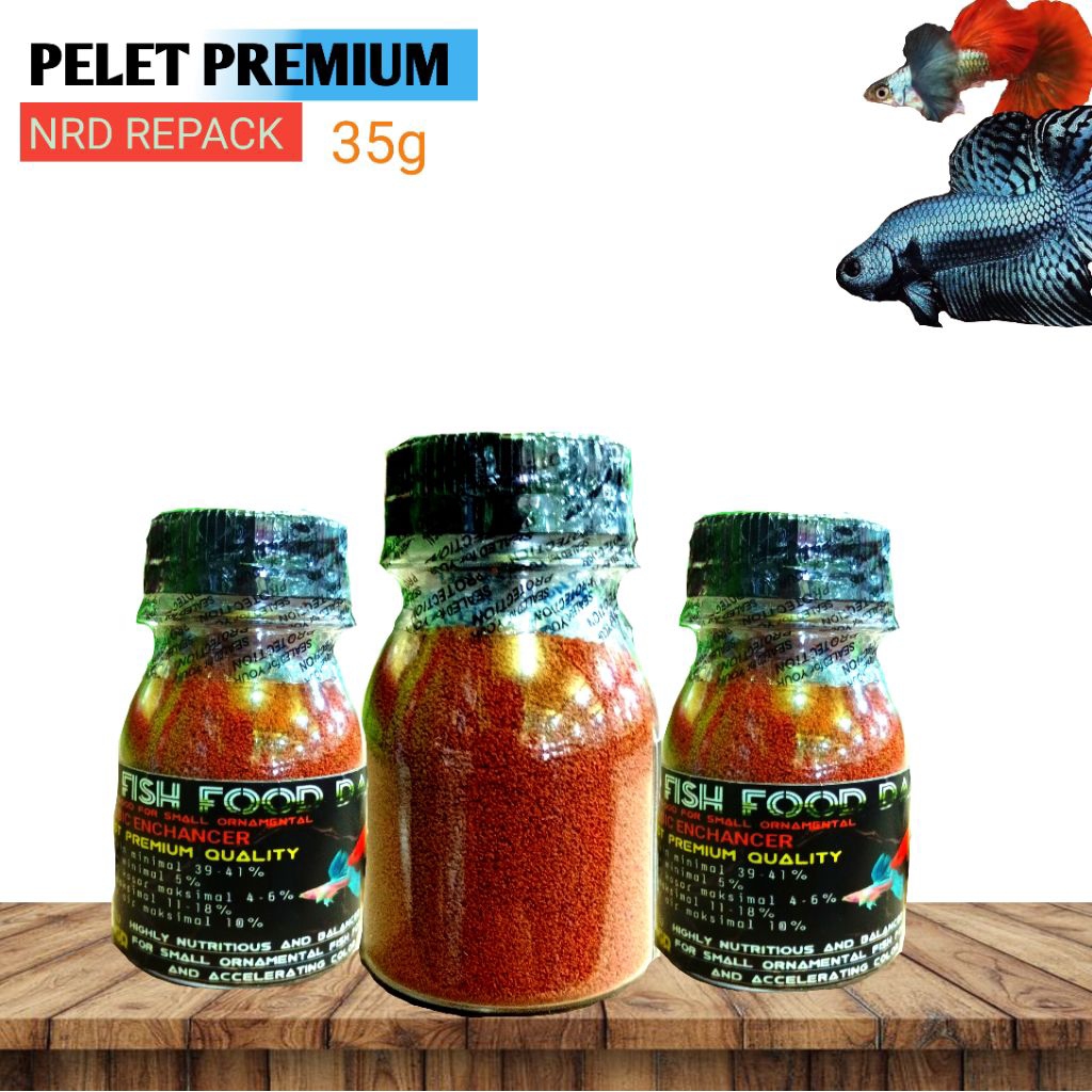 Pelet ikan hias Cupang,Guppy,Glowfish,Dll