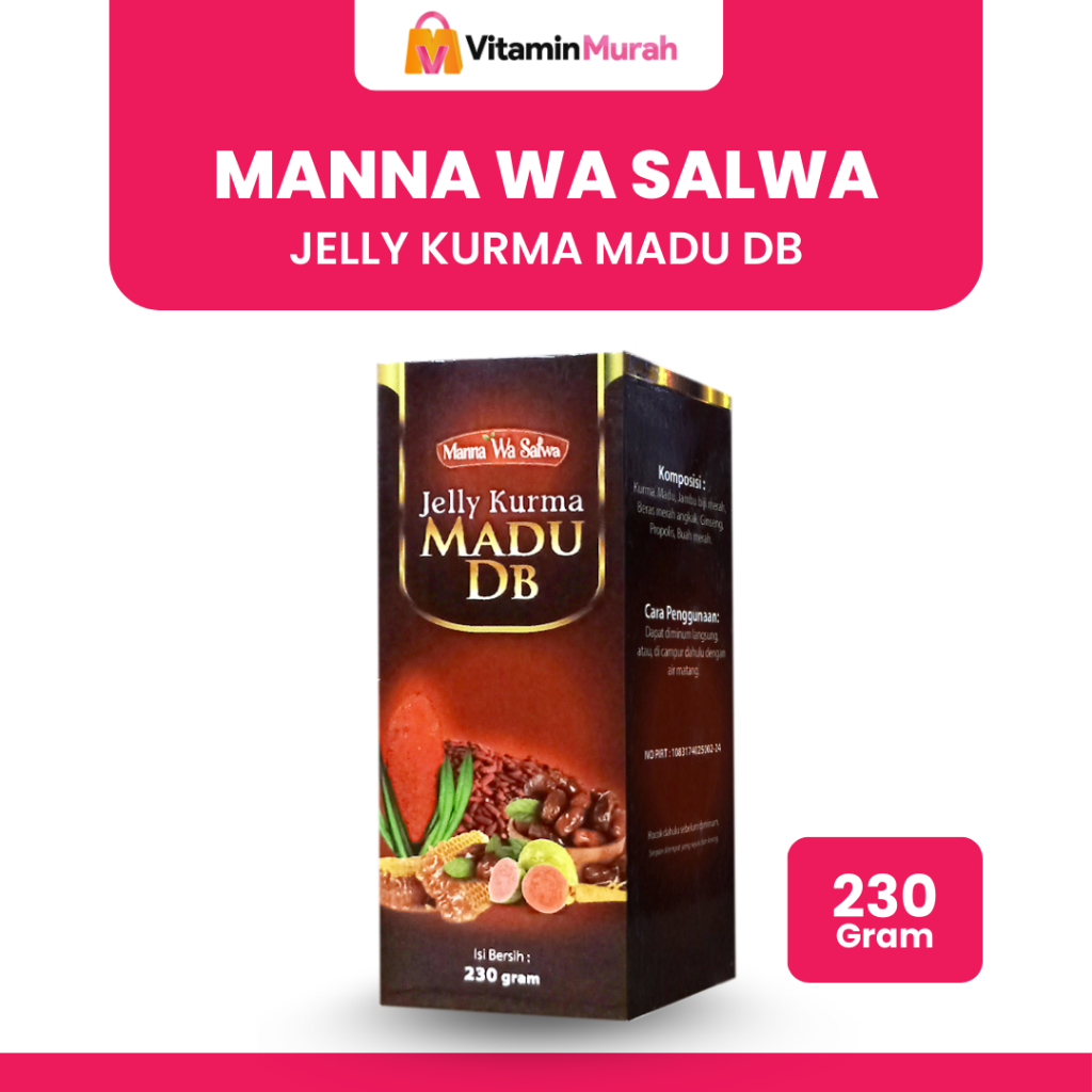 MANNA WA SALWA - JELLY KURMA MADU DB - ISI 230GR
