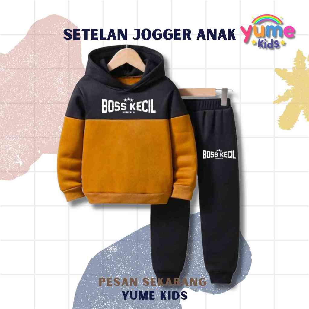 Baju Setelan Hoodie Anak Laki-Laki Perempuan Usia 1-6 Tahun Beby Tery Katun