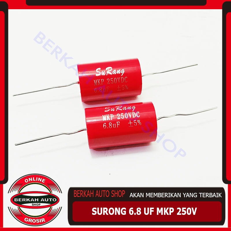 Kapasitor Surong 6,8 uf 250V - kapasitor audio surong MKP 6,8uf 250 volt