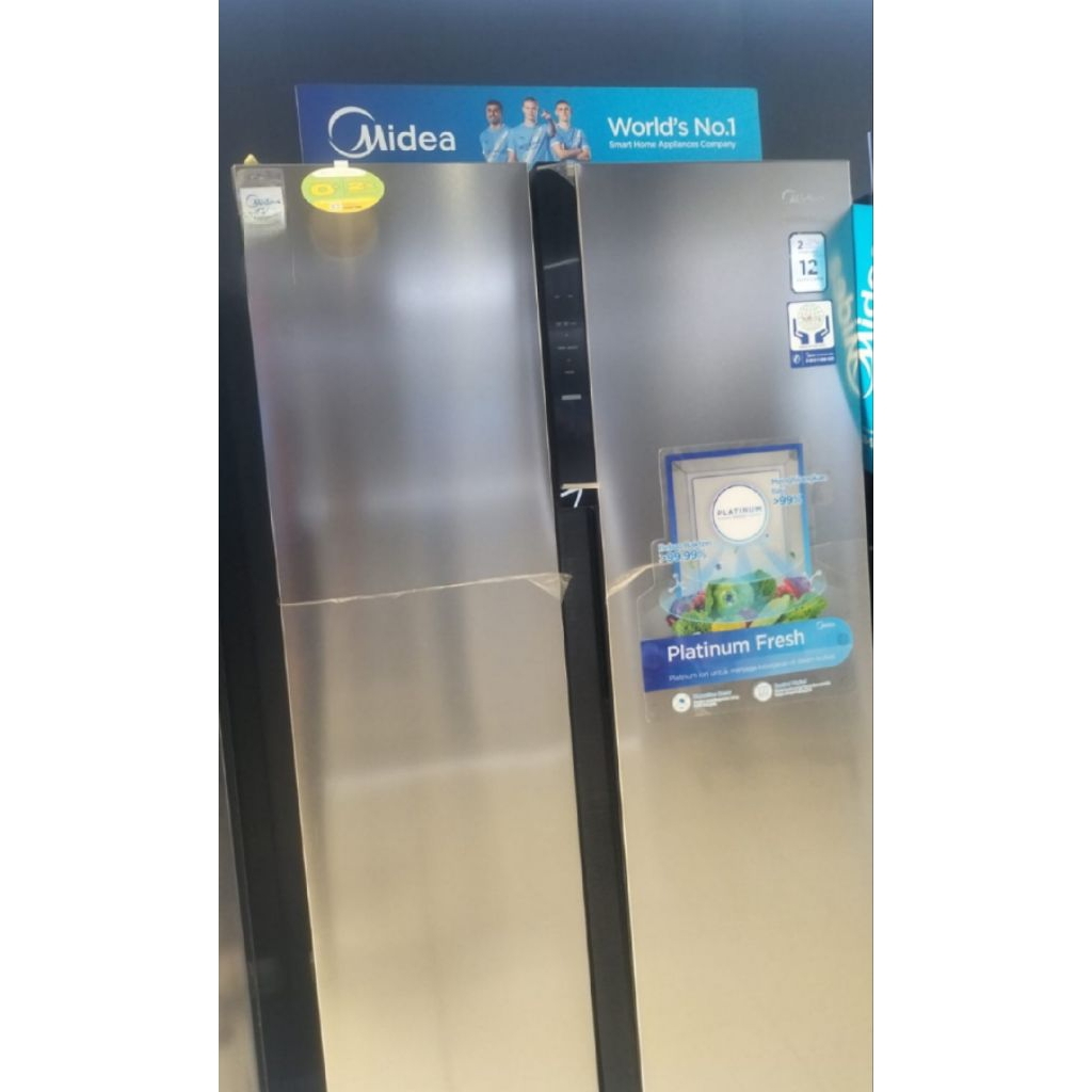 kulkas side by side midea 2 pintu Mdrs710fgf02id garansi resmi promo