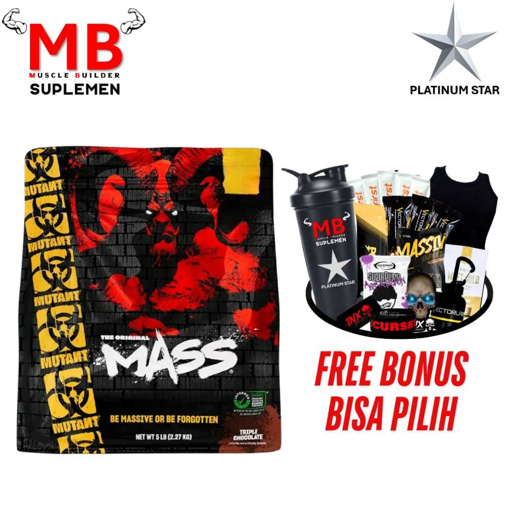 Mutant Mass 5 lbs Pro Gainer 5lbs 5lb 15 lb Protein Gain Weight Masstech Lean N ANS KingMass King Se