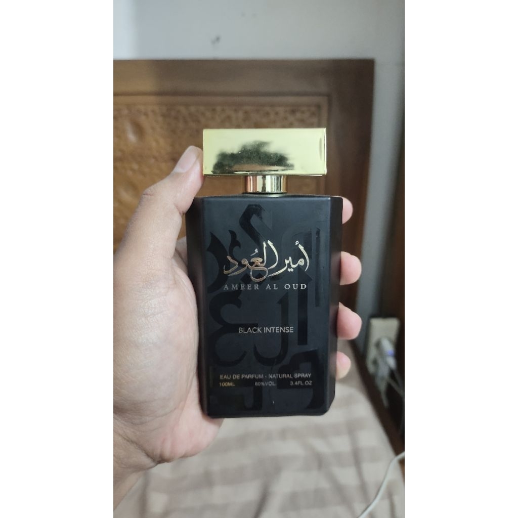 parfum ameer al oud black intense (preloved)