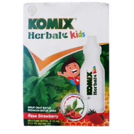KOMIX HERBAL KIDS RASA STRAWBERRY TUBE @ 10 ML