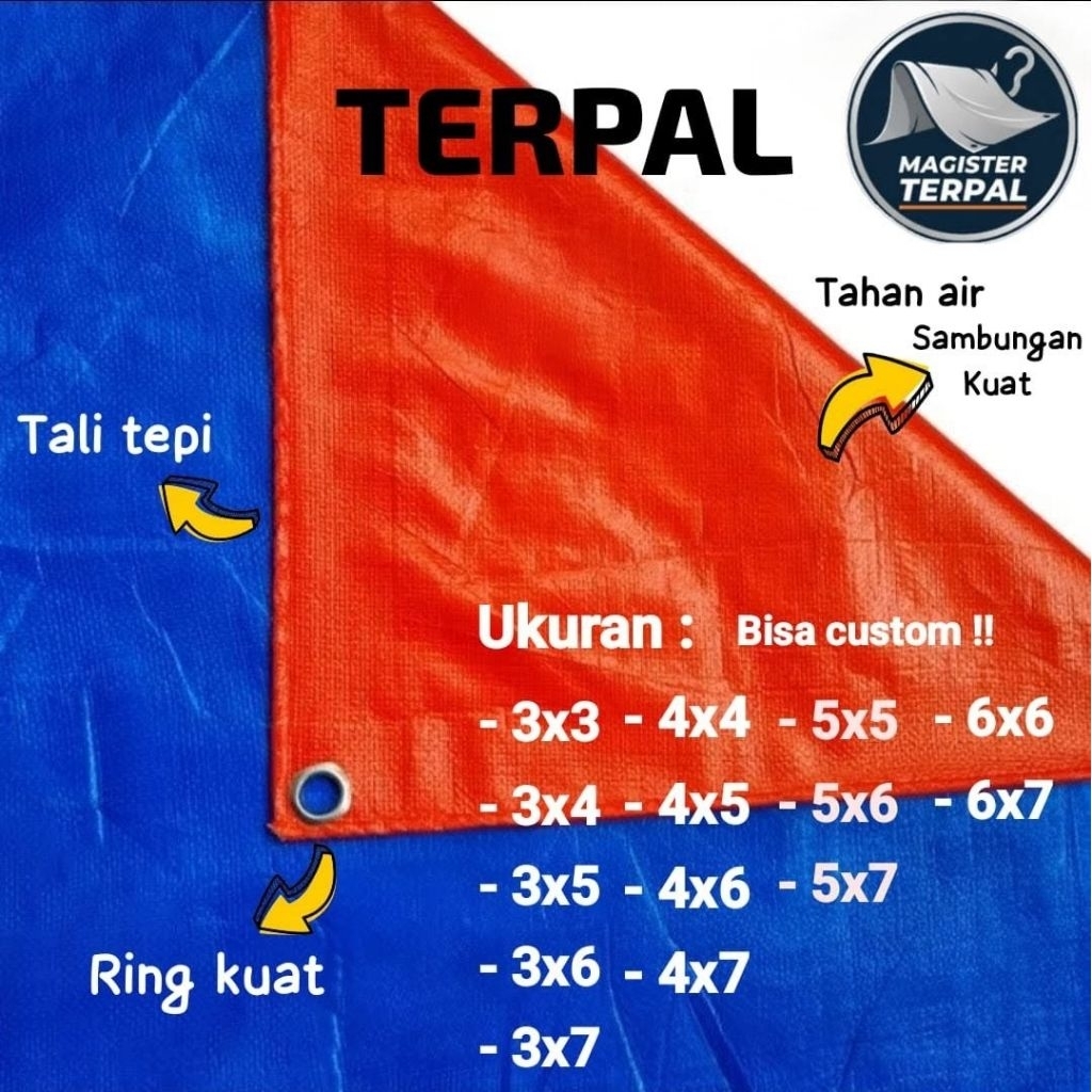 TERPAL PER METER PERSEGI (terpal/m²)