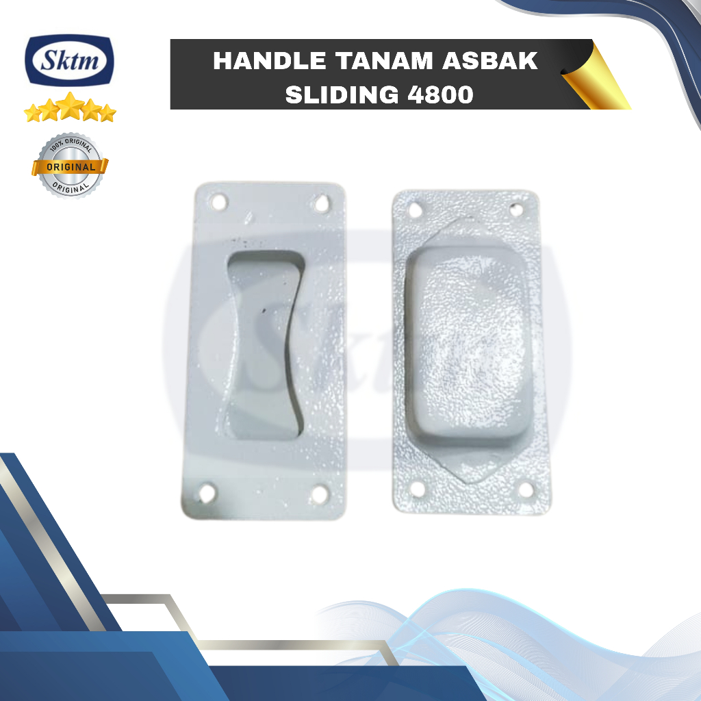 Handle Tanam Asbak Sliding 4800 Komponen Pintu Garasi Sliding Tikung Lipat Non Merek