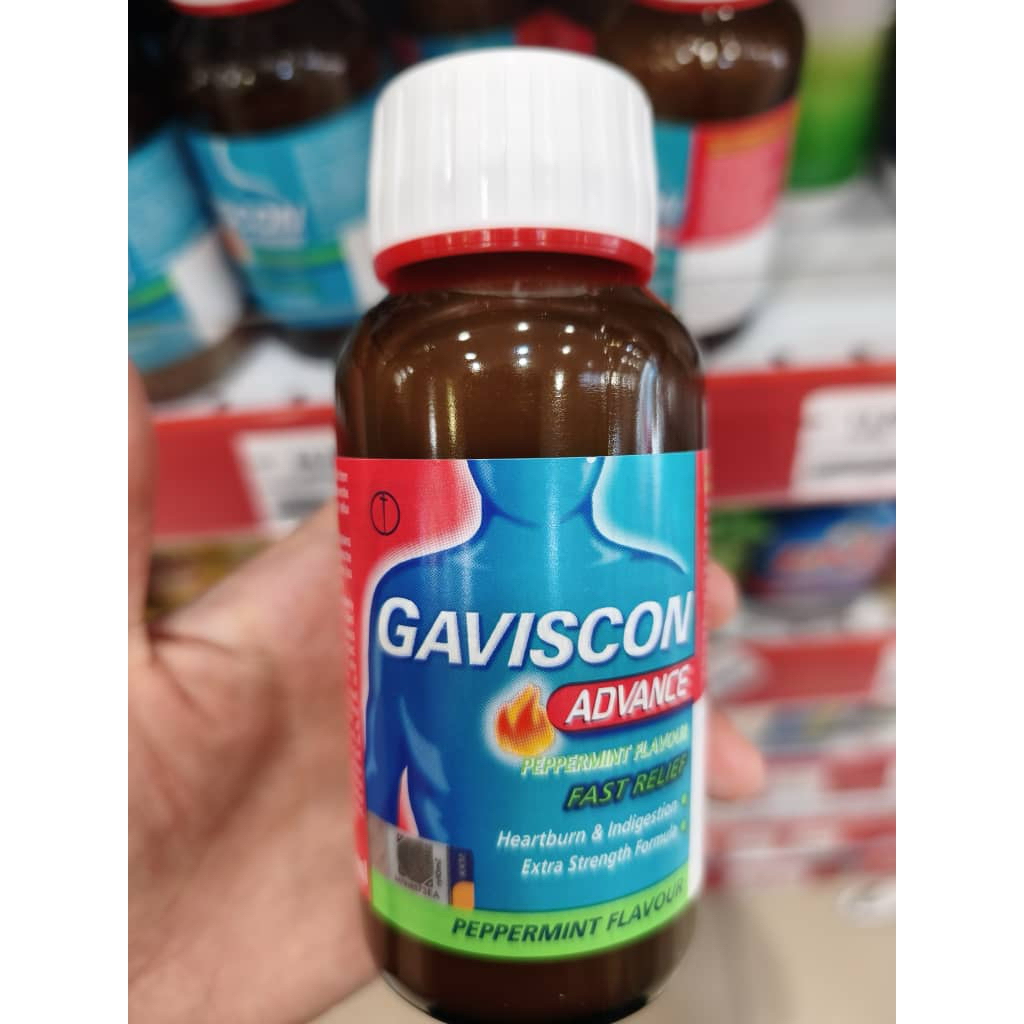 GavisconAdvance Liquid 150ml Peppermint Fast Relief Exp 2027