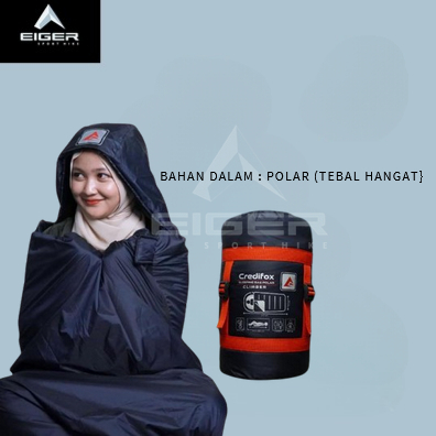 Eiger Sport Hike - Sleeping Bag Polar Tebal Seri Climber - Selimut Camping - Kantong Tidur Camping -