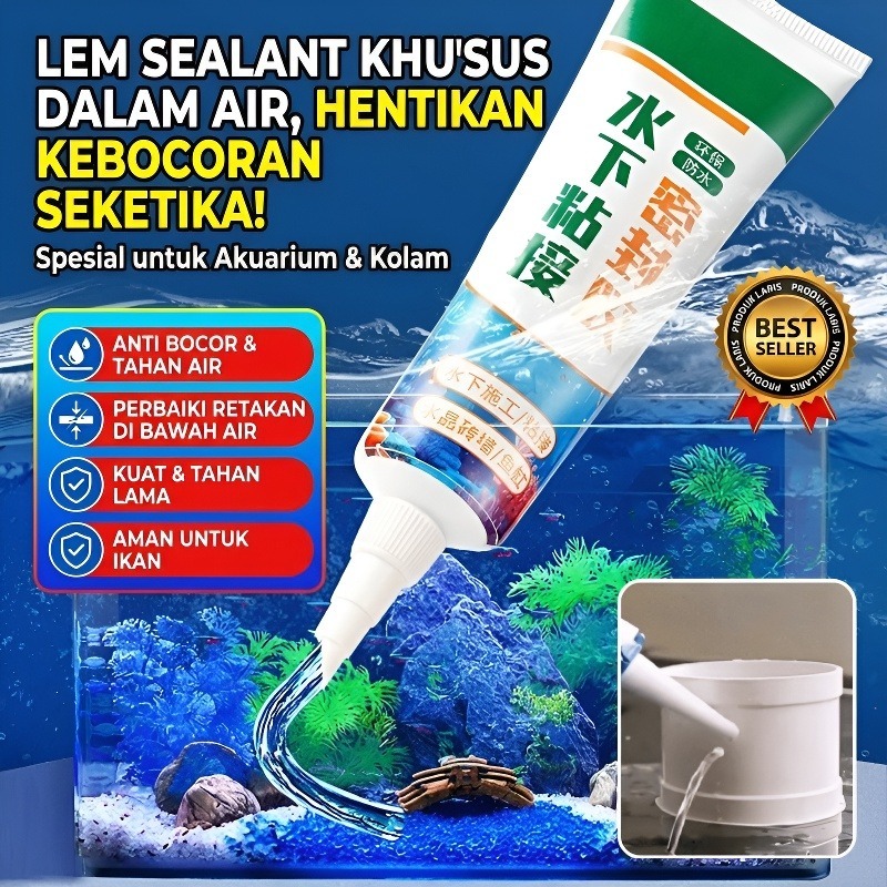 [PEMBENAH SEGALA KEBOCORAN]  Sealant Bawah Air - menyumbat kebocoran dan memperbaiki kebocoran tangk