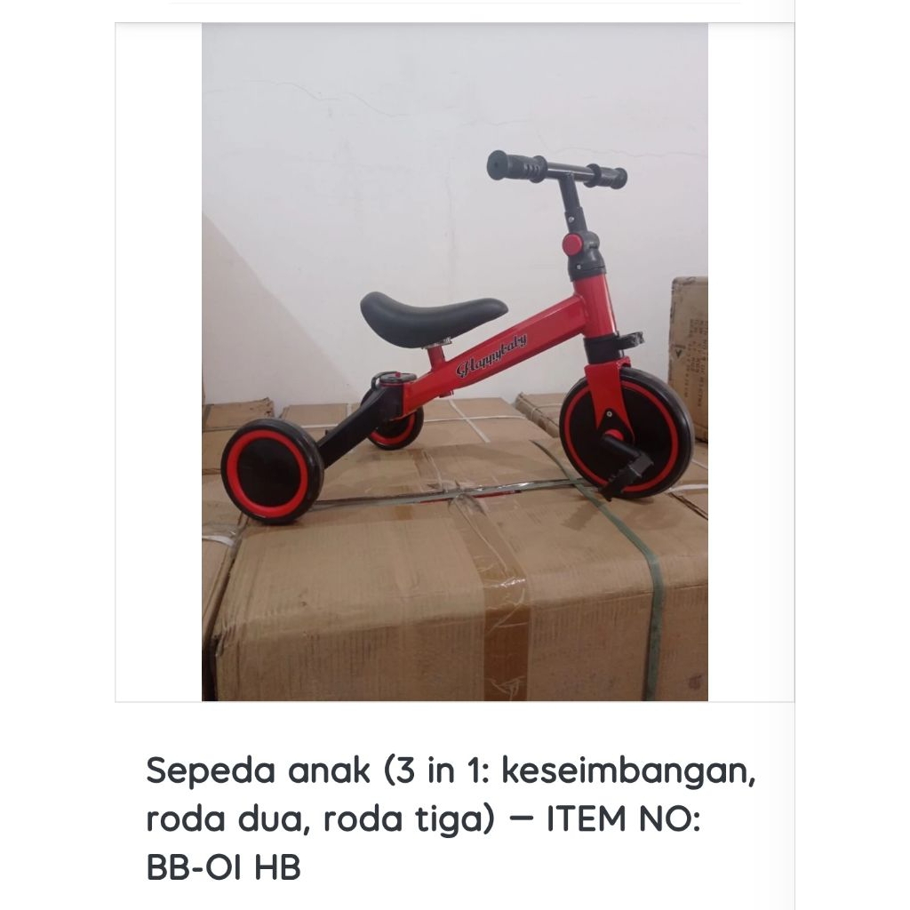 sepeda 3 roda balancing bike